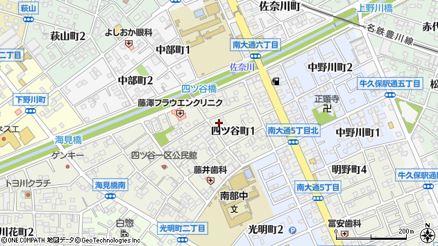 〒442-0839 愛知県豊川市四ツ谷町の地図