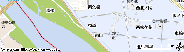 京都府井手町（綴喜郡）多賀（中道）周辺の地図