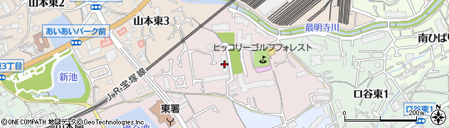 ベル・アーバニティ宝塚山本周辺の地図