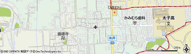 兵庫県太子町（揖保郡）糸井周辺の地図