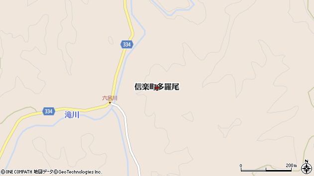 〒529-1821 滋賀県甲賀市信楽町多羅尾の地図