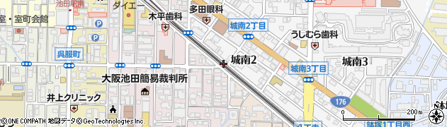 池田東駐車場周辺の地図