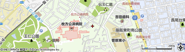 大阪府枚方市藤阪東町周辺の地図