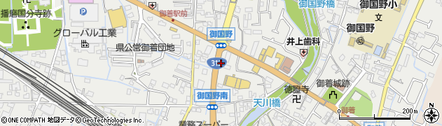 兵庫県姫路市御国野町国分寺545周辺の地図