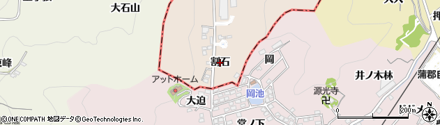 愛知県幸田町（額田郡）深溝（割石）周辺の地図