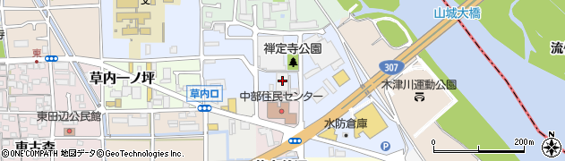 京田辺市環境衛生センター　緑泉園周辺の地図