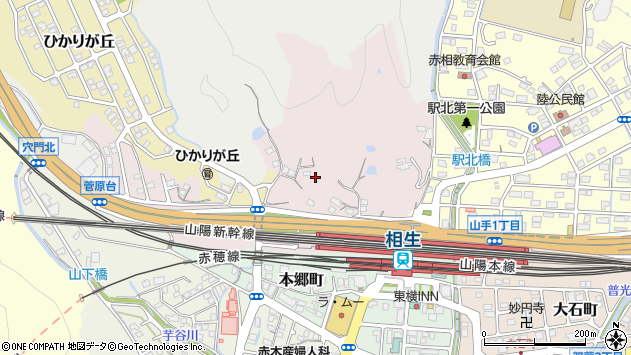 〒678-0073 兵庫県相生市菅原町の地図