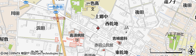 愛知県西尾市一色町赤羽上郷中66周辺の地図
