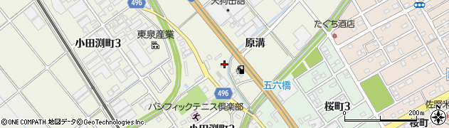 愛知県豊川市白鳥町原溝100周辺の地図