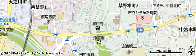 和田寺周辺の地図