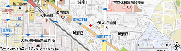 松乃家 池田店周辺の地図