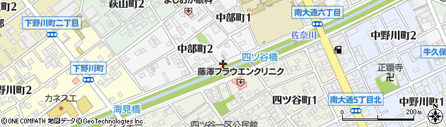 佐奈川周辺の地図