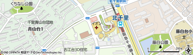 イオン北千里店周辺の地図