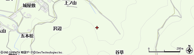 愛知県豊橋市石巻中山町（谷草）周辺の地図