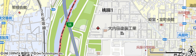 株式会社上原産業池田営業所周辺の地図
