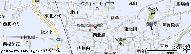 京都府綴喜郡井手町多賀茶臼塚2周辺の地図