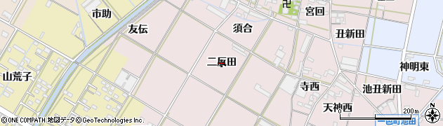 愛知県西尾市一色町池田（二反田）周辺の地図