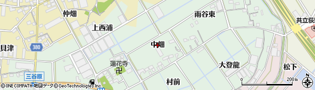 愛知県豊川市三谷原町（中畑）周辺の地図