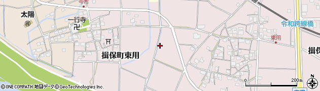 兵庫県たつの市揖保町東用周辺の地図