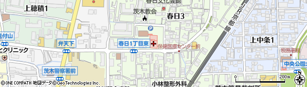 茨木市役所　健康福祉部保健医療課周辺の地図