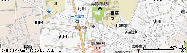 愛知県西尾市一色町赤羽上郷中3周辺の地図