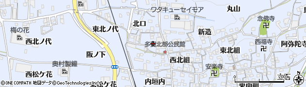 京都府綴喜郡井手町多賀北口7周辺の地図