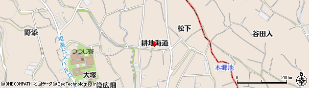 愛知県蒲郡市大塚町（耕地海道）周辺の地図