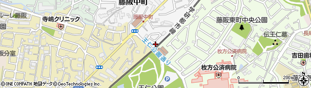 大阪府枚方市藤阪中町5-10周辺の地図