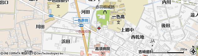 愛知県西尾市一色町赤羽上郷中4周辺の地図