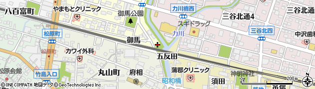 愛知県蒲郡市府相町暮古周辺の地図