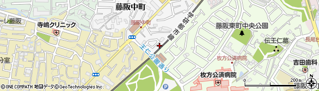 大阪府枚方市藤阪中町5周辺の地図