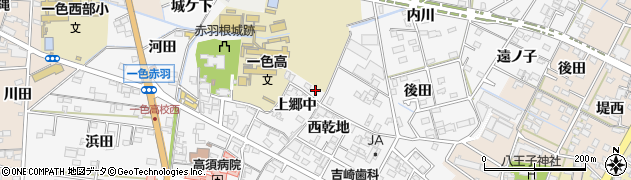 愛知県西尾市一色町赤羽上郷中44周辺の地図