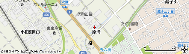 愛知県豊川市白鳥町原溝26周辺の地図
