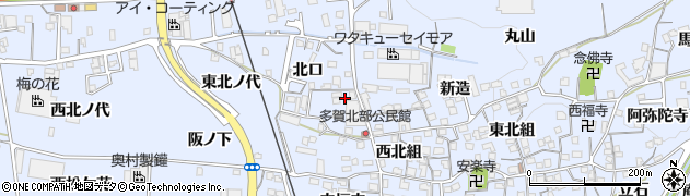 京都府綴喜郡井手町多賀北口10周辺の地図