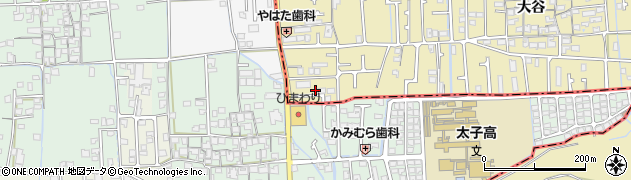兵庫県姫路市勝原区大谷25周辺の地図