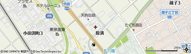 愛知県豊川市白鳥町原溝35周辺の地図