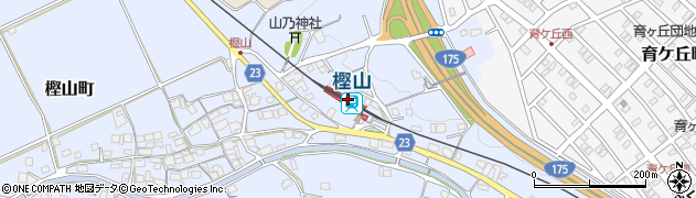 樫山駅周辺の地図