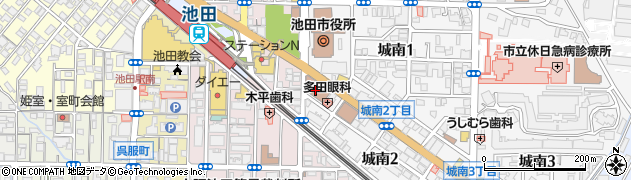 ゆうちょ銀行池田店周辺の地図