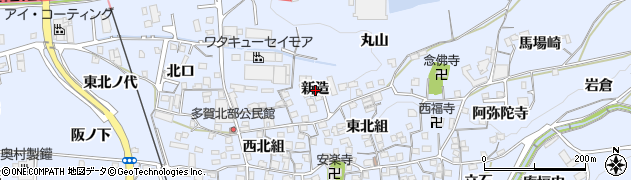 京都府井手町（綴喜郡）多賀（新造）周辺の地図