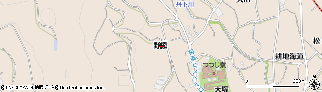 愛知県蒲郡市大塚町野添周辺の地図