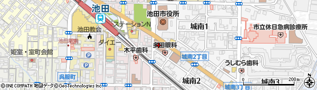 池田郵便局貯金サービス周辺の地図