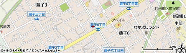 豊川信用金庫蔵子支店周辺の地図