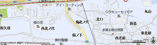 京都府綴喜郡井手町多賀東北ノ代周辺の地図
