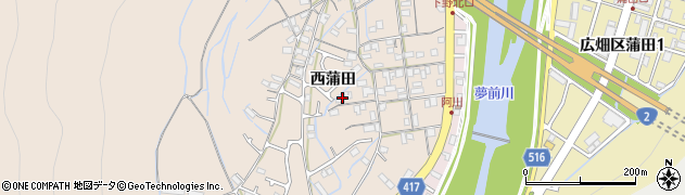 兵庫県姫路市広畑区西蒲田1166周辺の地図
