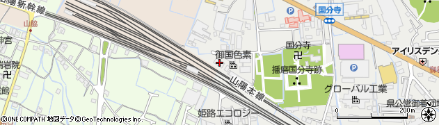 兵庫県姫路市御国野町国分寺101周辺の地図