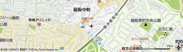 大阪府枚方市藤阪中町6-1周辺の地図