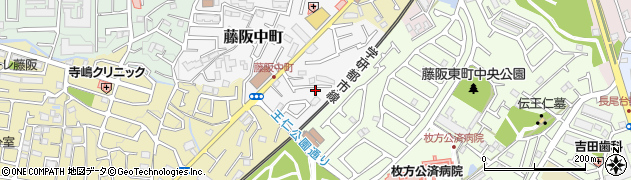 大阪府枚方市藤阪中町6-17周辺の地図