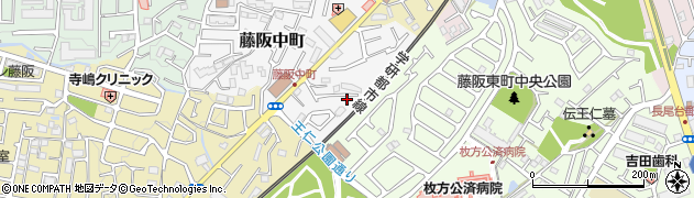 大阪府枚方市藤阪中町6-18周辺の地図