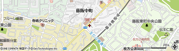 大阪府枚方市藤阪中町4-13周辺の地図