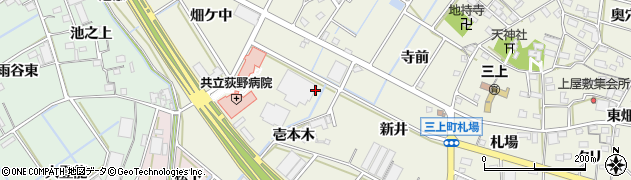愛知県豊川市三上町亀井戸周辺の地図